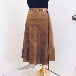 SOLD: BCBC Max Azria Tan Corduroy Skirt